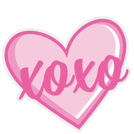 Xoxo Heart Svg Scrapbook Cut File Cute Clipart Files - Xoxo Clipart (432x432), Png Download