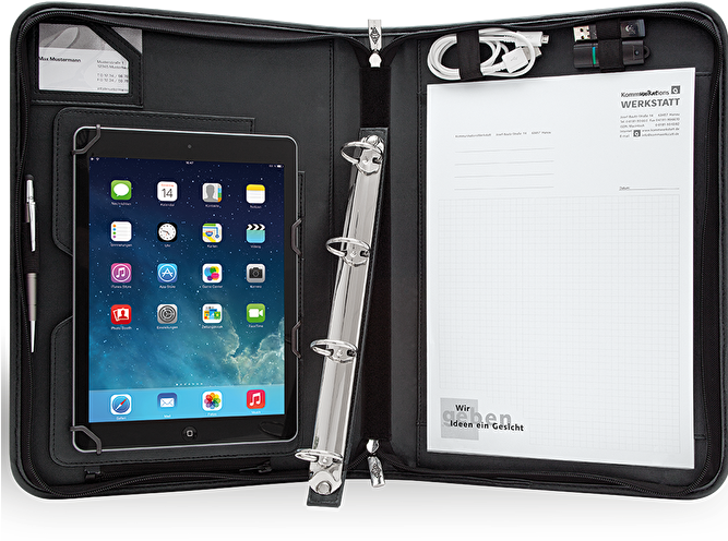 58 74901 - Wedo Organizer Elegance Zipped Folder For Tablet - (666x666), Png Download
