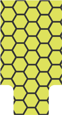 Extreme Hex Design - 120mm Fan Honeycomb Grill (296x466), Png Download