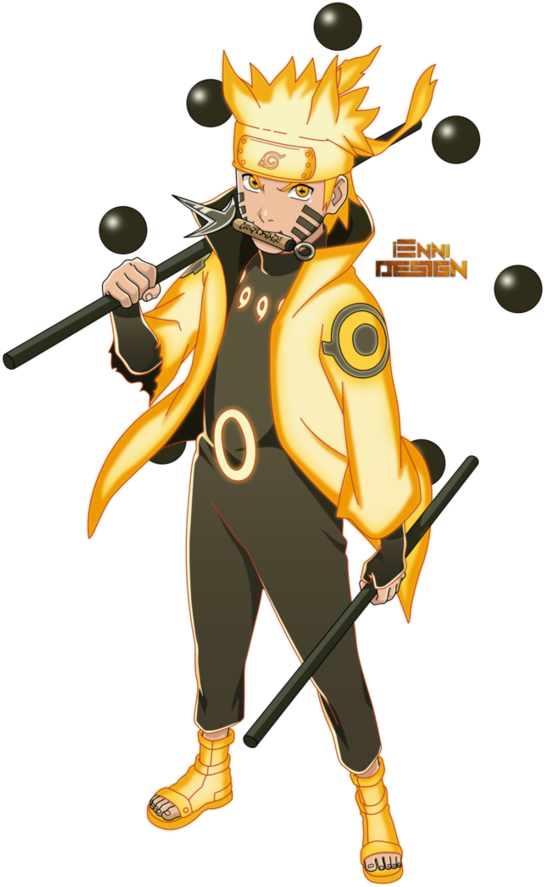 View Fullsize Uzumaki Naruto Image - Naruto Shippuden 6 Paths (868x920), Png Download