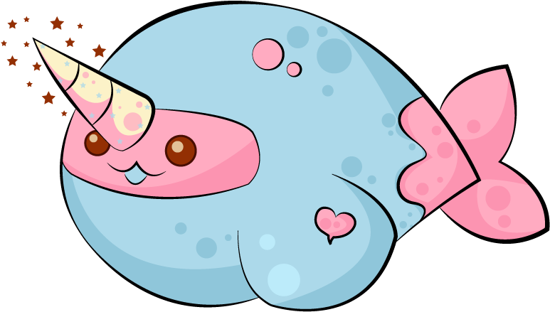 Cute Narwhal - Cute Narwhal Png (800x600), Png Download
