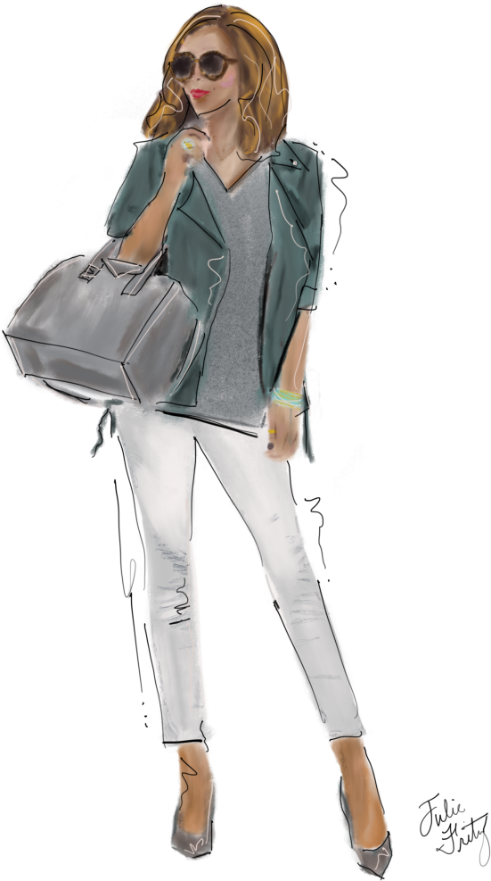 Watercolor Fashion Illustration - Watercolor Painting (896x1024), Png Download