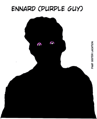 Ennard - Silhouette (311x440), Png Download