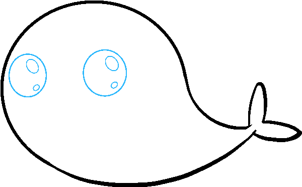 How To Draw Cute Narwhal - Drawing (680x678), Png Download