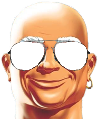Clean Sunglasses Template - Mr. Clean (400x400), Png Download