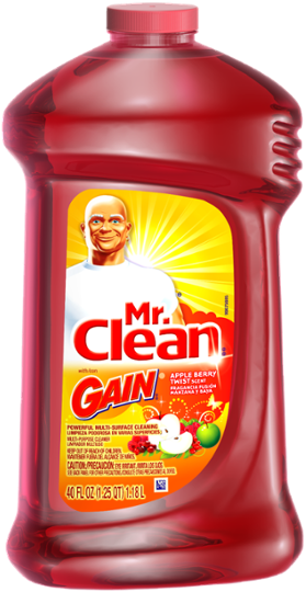 Mr Clean With Apple Berry Twist Scent Multi Surface - Mr. Clean With Multi Surface Cleaner, Apple Berry Twist (600x600), Png Download