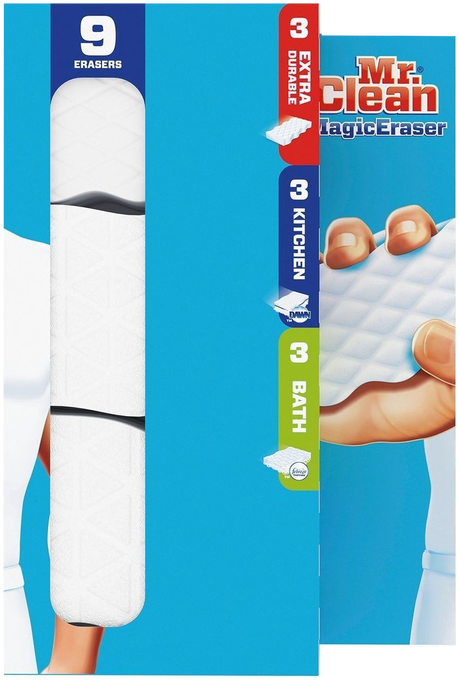 Mr Clean Magic Eraser Kitchen Scrubber, 2 Count By (498x708), Png Download
