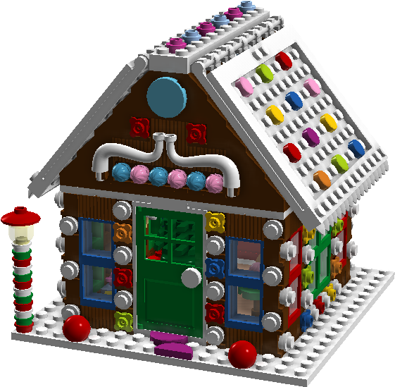 Gingerbread House - House (1040x633), Png Download
