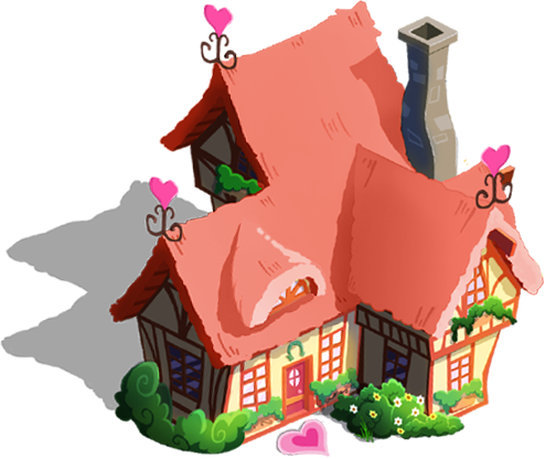 Lovestruck's House - Mlp House (494x416), Png Download