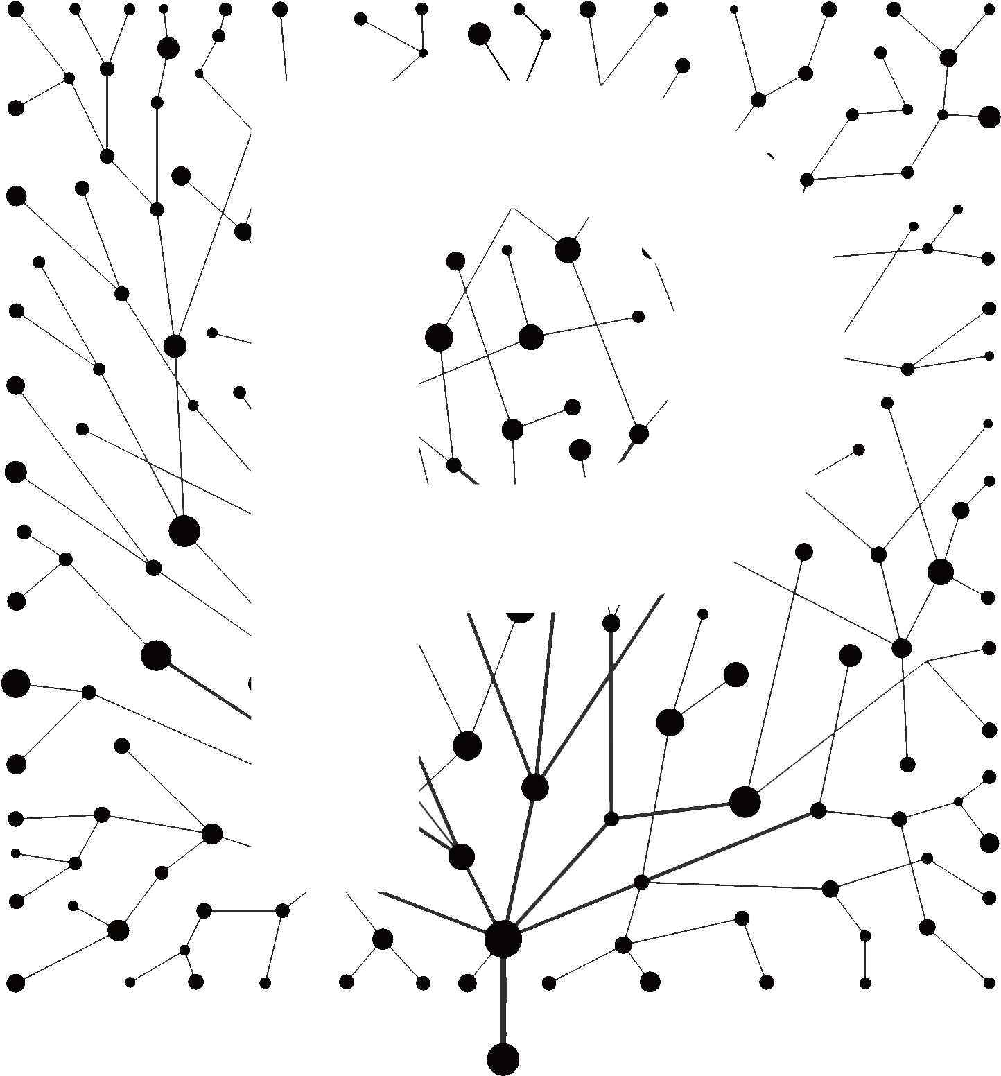 Plexus Tree - Graphic Design (1520x1606), Png Download
