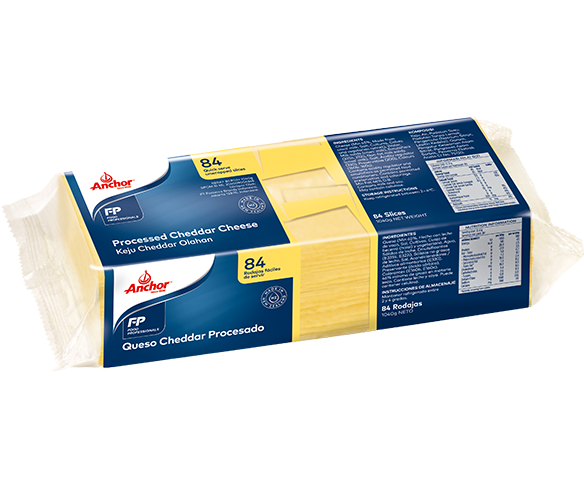 Anchor Food Professionals - Anchor Cheddar Cheese Slice (750x573), Png Download