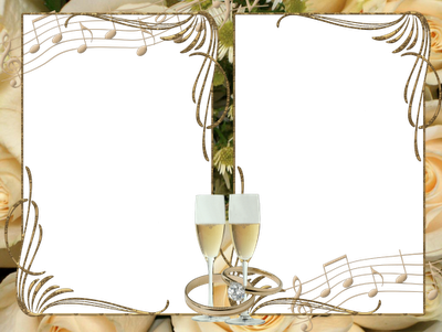 7 Preciosos Marcos Para Fotos De Boda O Matrimonio - Marcos Para Aniversario De Bodas (400x301), Png Download