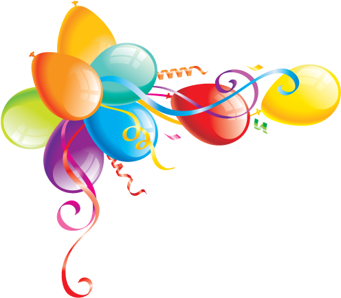 Birthday Clips, Art Birthday, Birthday Balloons, Happy - Balloons Clip Art Png (640x480), Png Download