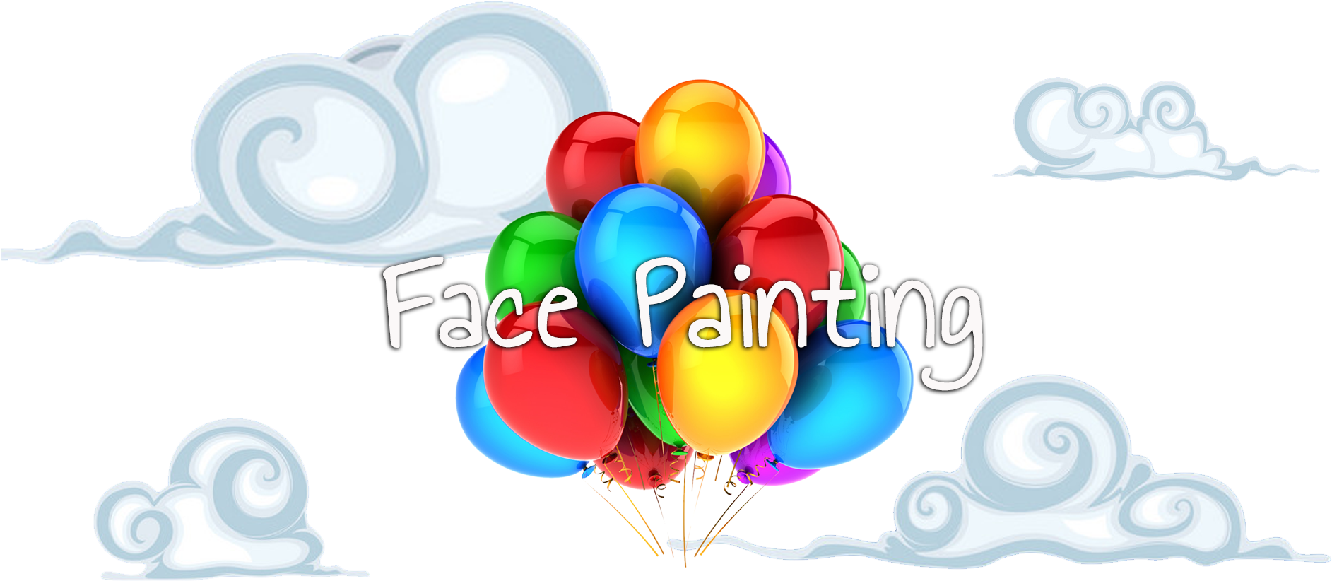 Face Painter Ft - Fecedy 12" 100pcs Colorful Balloons For Party (1935x840), Png Download