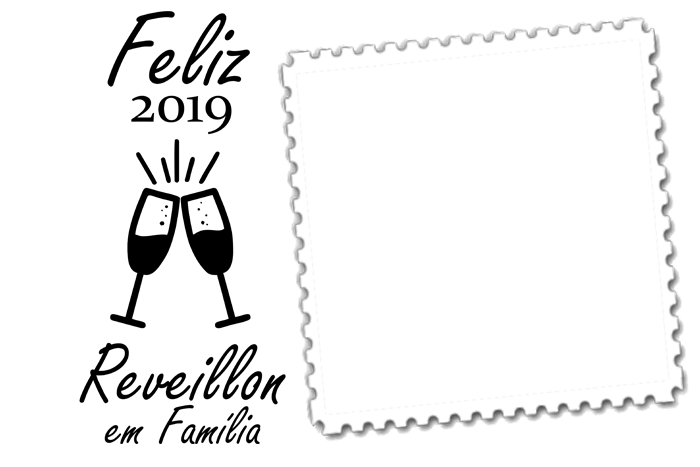 Feliz 2019 Reveillon Em Famãlia Moldura - 2018 (700x467), Png Download