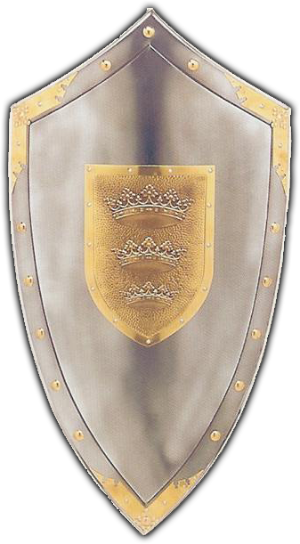 Png 07 Feb 2009 - Medieval Shields (337x611), Png Download