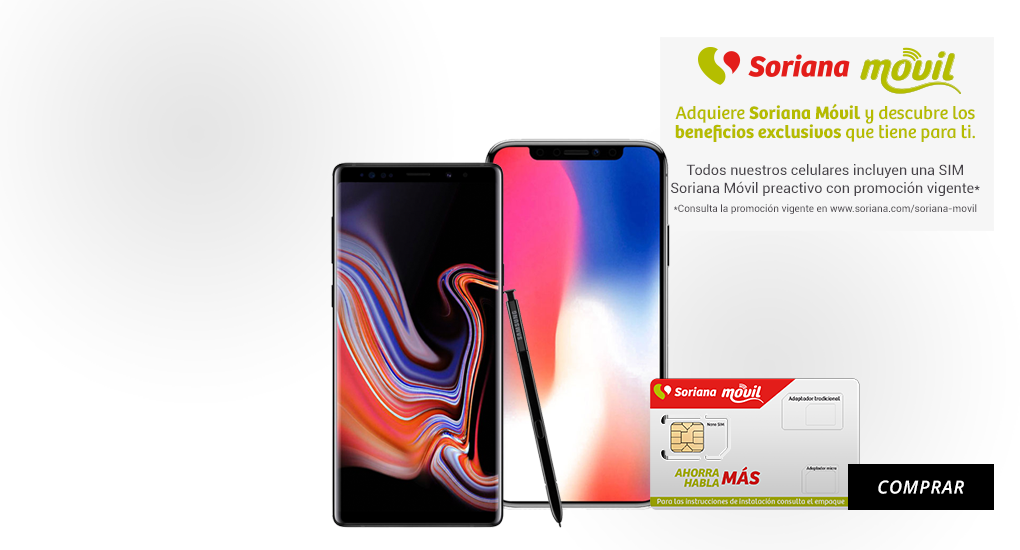 Teléfonos Celulares - Soriana (1020x550), Png Download