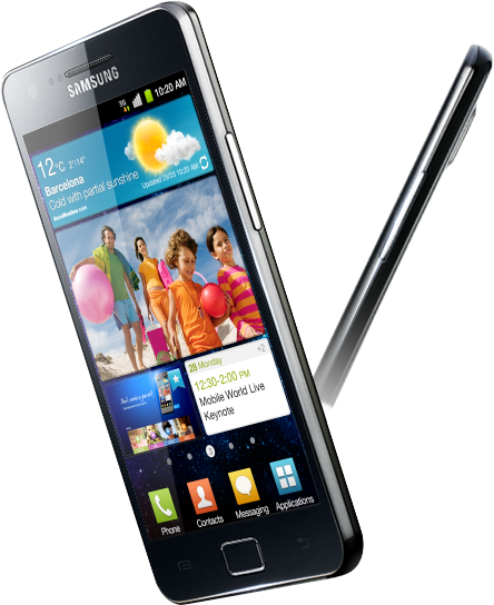 935 Samsung Galaxy S Ii (i 9100) - Samsung Galaxy S2 (444x544), Png Download