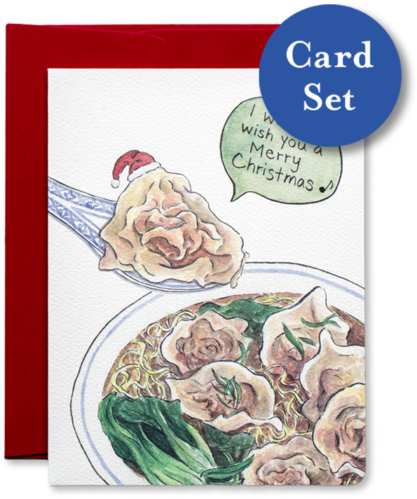 Wonton Christmas - Wonton Puns (778x756), Png Download