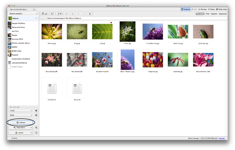 Opensettings - Jalbum (800x511), Png Download