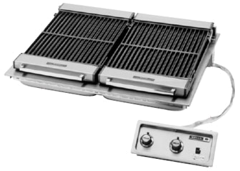 Wells B50-208/240v 36"w Electric Countertop Charbroiler (376x338), Png Download