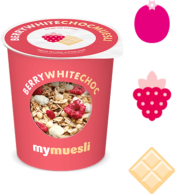 Berry White Choc Muesli 2go - Mymuesli 2go Bio Berry White Choc Muesli, 85 G (470x627), Png Download