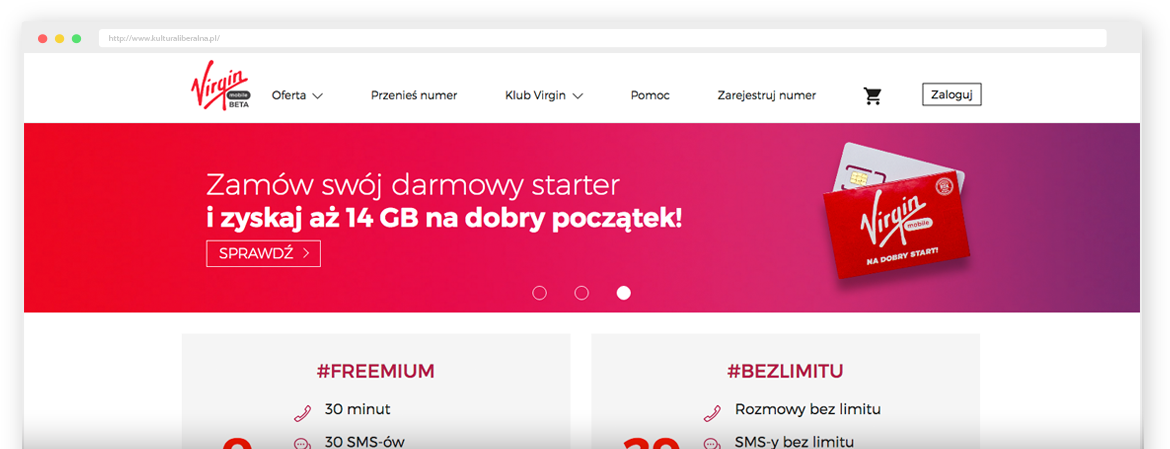 Simple Means Clear - Virgin Mobile (1170x468), Png Download