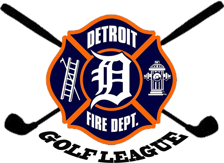 Dfd Golf League Logo Png Cropped - Detroit Fire Department Logo (740x551), Png Download