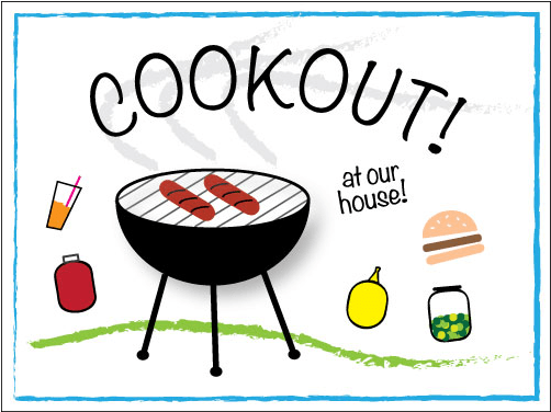 Download Cookout Invitation - Cook Out - HD Transparent PNG - NicePNG.com