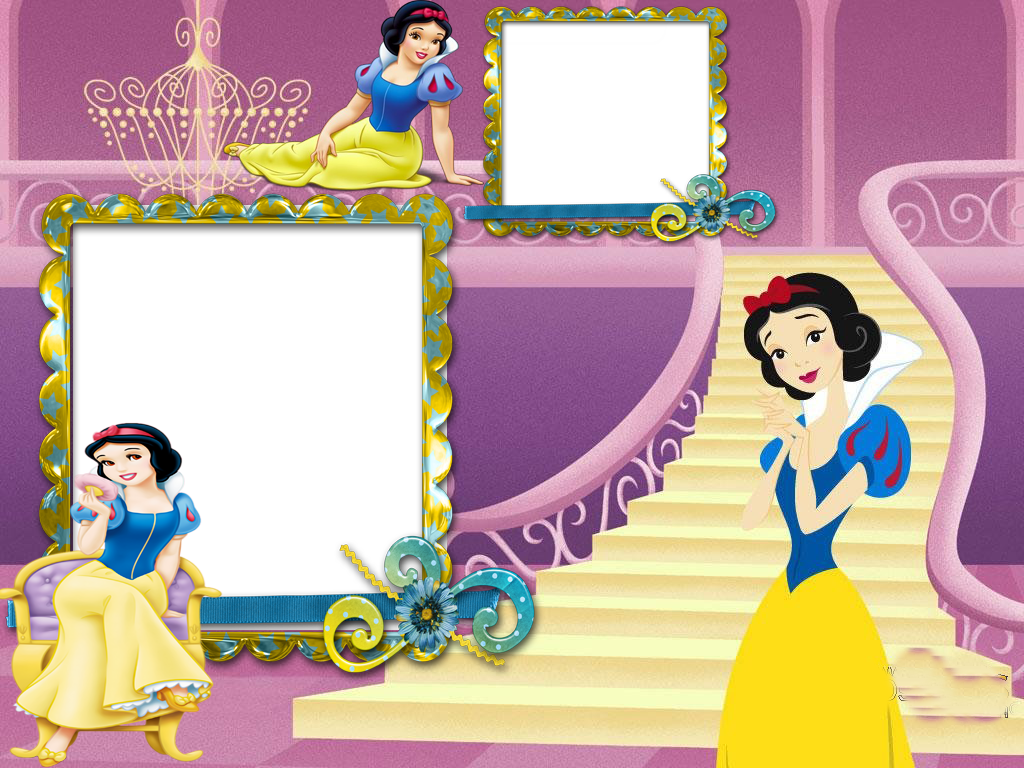 Baixar Bebe Menina Molduras De Foto Apk - Snow White Pink Background (1024x768), Png Download