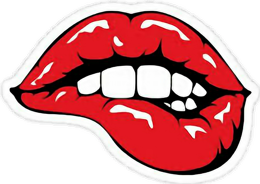 Report Abuse - Lip Bite Clip Art (904x640), Png Download