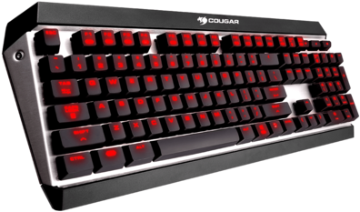 Cougar X3 Gaming Keyboard - Cooler Master Masterkeys Pro L Mechanical Keyboard (467x350), Png Download