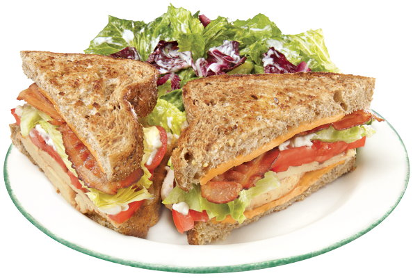 Club Sandwich Cora Style - Veg Sandwich Png (594x400), Png Download