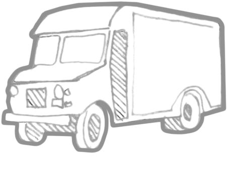 Here Comes Your Gear - Compact Van (460x425), Png Download