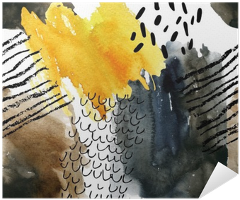Abstract Watercolor Seamless Pattern In Autumn Colors - Watercolor Painting (400x400), Png Download