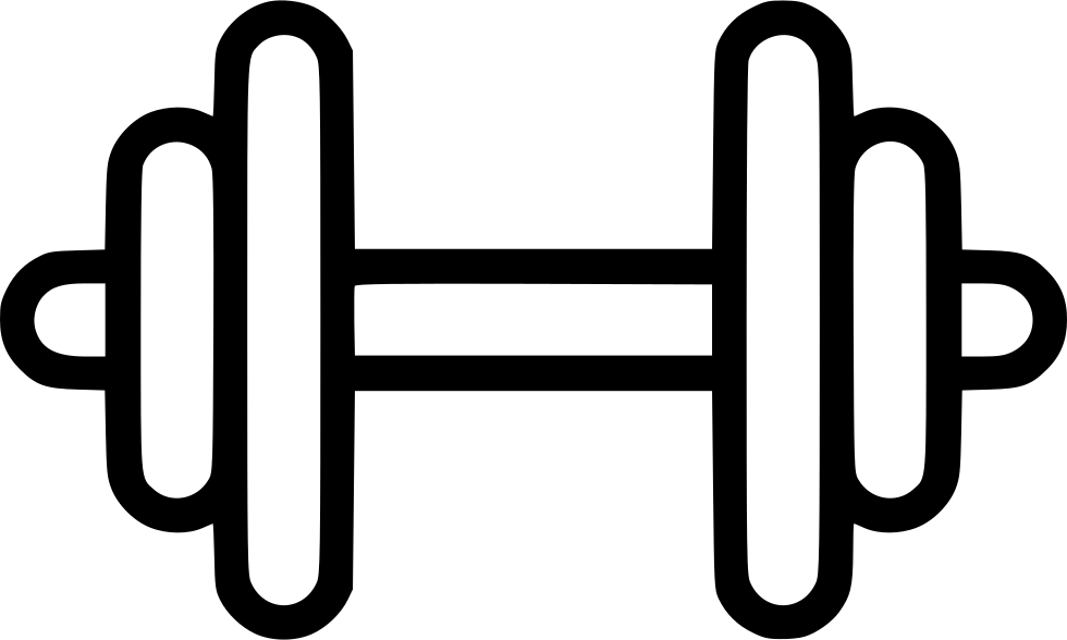 Png File Svg - Dumbbell Clip Art (980x588), Png Download