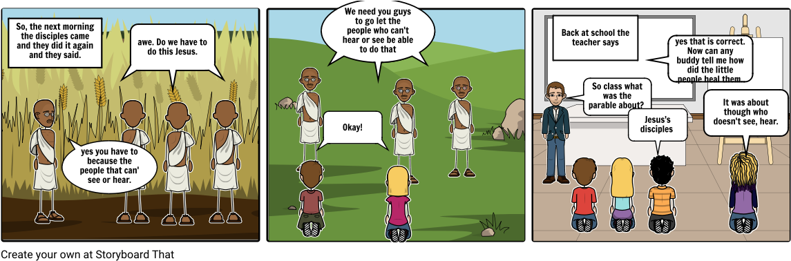 Parable About The Sower Weeds - Cartoon (1164x385), Png Download