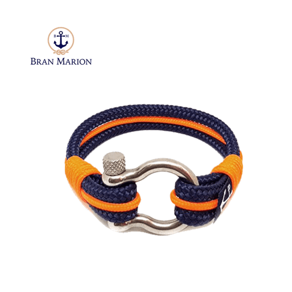 Dark Blue And Orange Nautical Bracelet - United States Of America (600x600), Png Download