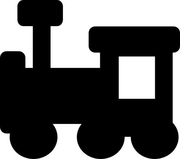 Black And White Clip Art At Clker - Train Clip Art Black (600x531), Png Download