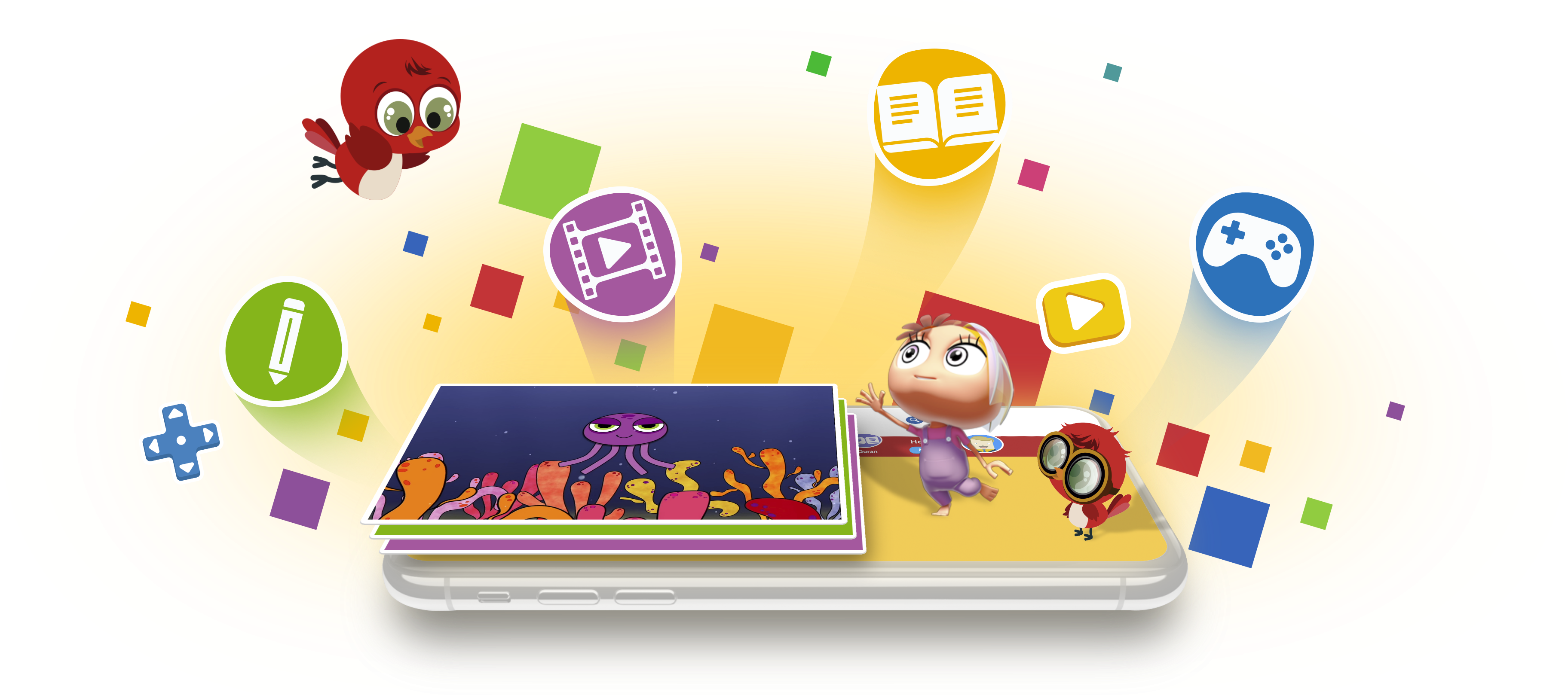 Kids Tv Litter E (3700x1617), Png Download