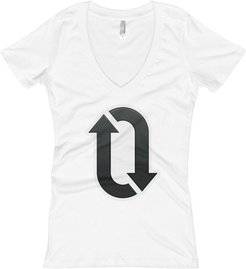 Women's Emoji V-neck - Number (1000x1000), Png Download