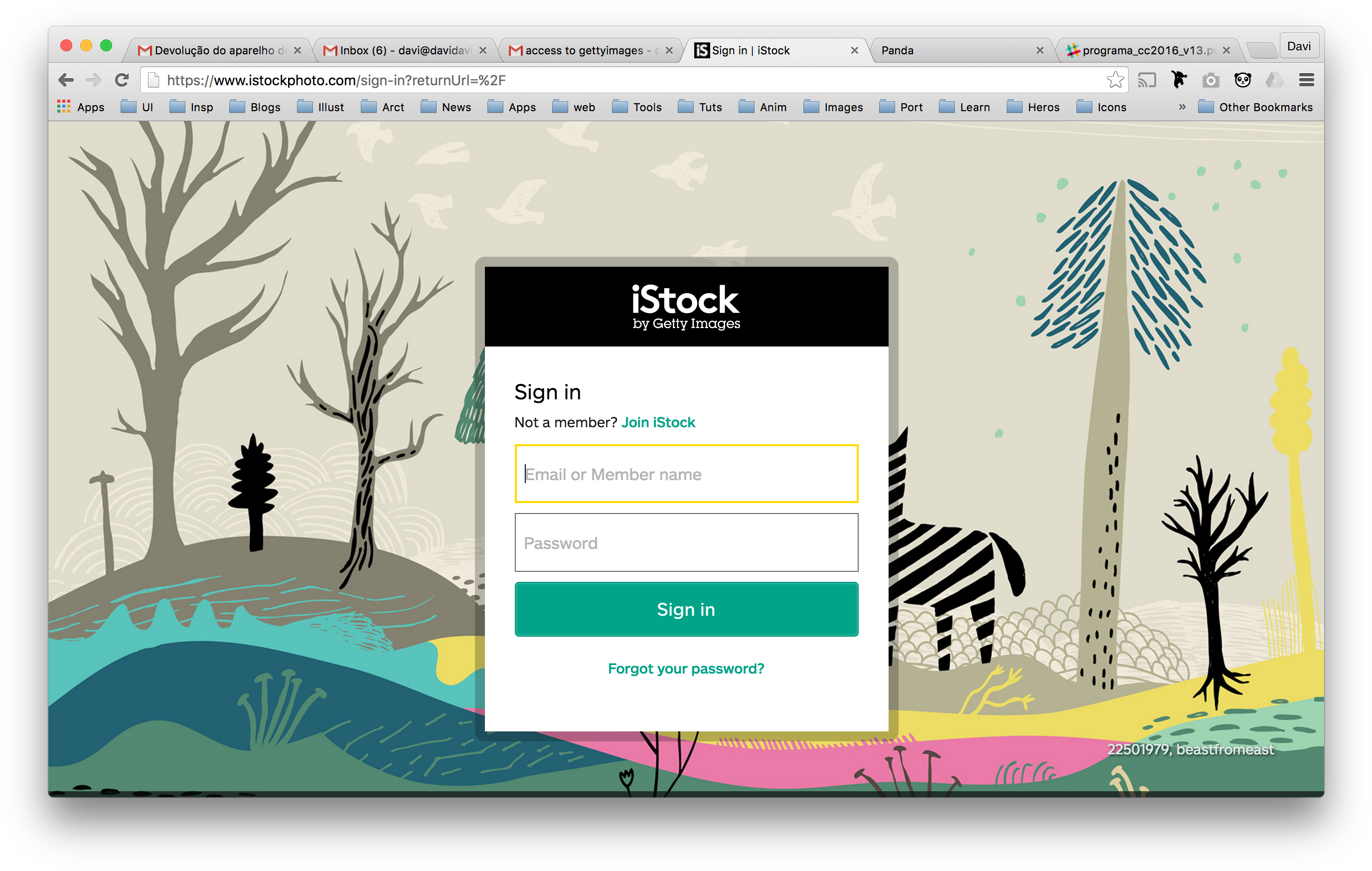 Istock Background Illustration - Landscape With Zebra Framed Art Print - Scoop Black (2784x1770), Png Download