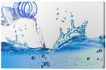 Cuadro En Lienzo Botella De Agua Y Burbujas De Aire - Garrafones De Agua Purificada (400x400), Png Download