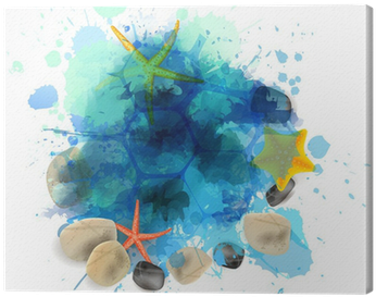 Cuadro En Lienzo Fondo De Vacaciones De Verano • Pixers® - Summer (400x400), Png Download