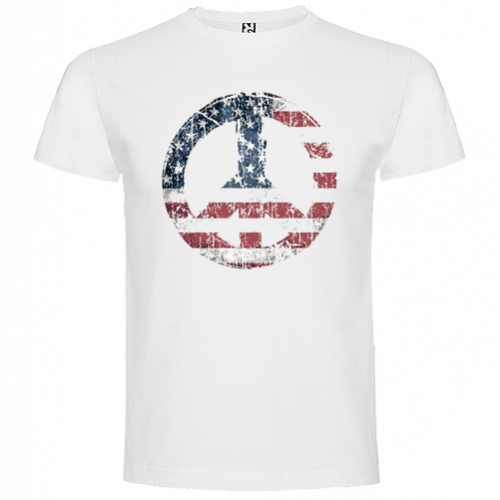 Paz Bandera Usa - Le Coq T Shirt (500x500), Png Download