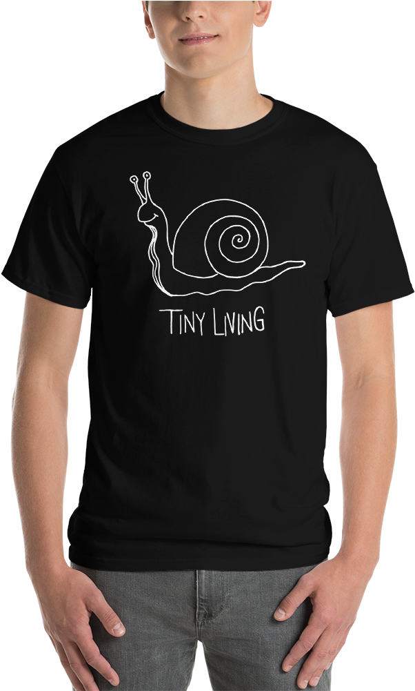 Tiny Living Black Shirt Person - Shirt (1000x1000), Png Download