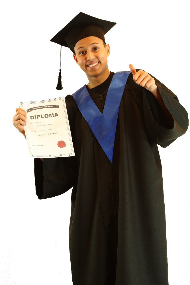 Gown And Student-tie - Academic Dress (667x1000), Png Download