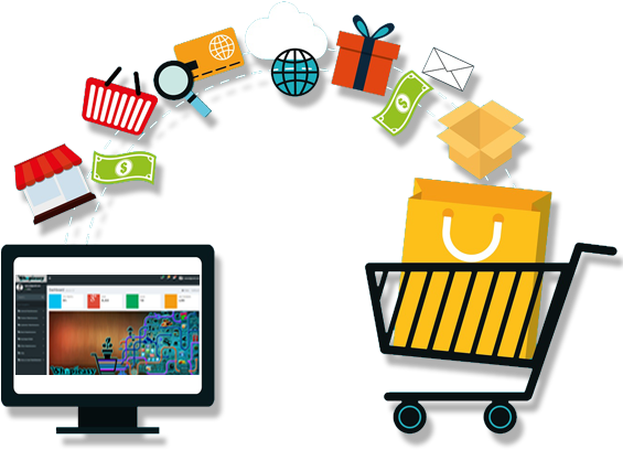 Png Online Store - Online Store (580x509), Png Download