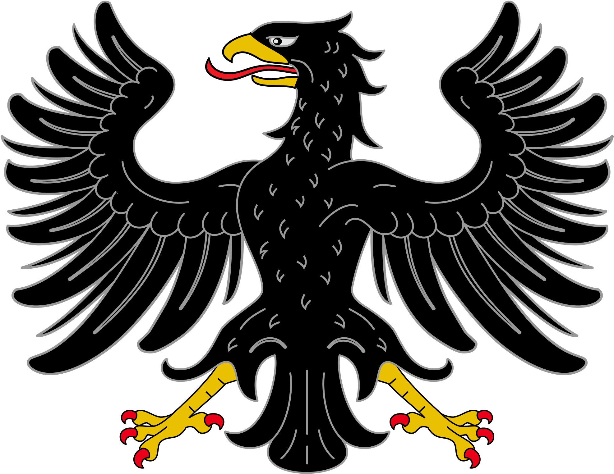 Open - L Aquila Coat Of Arms (2000x1550), Png Download