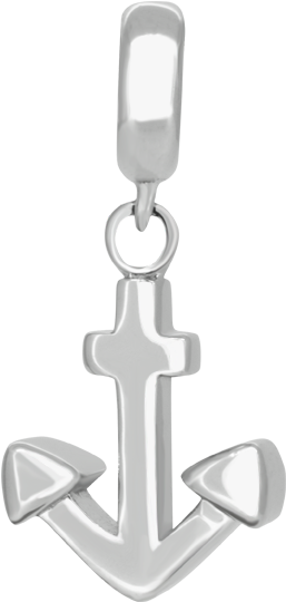 Ancla En Plata - Cross (675x900), Png Download